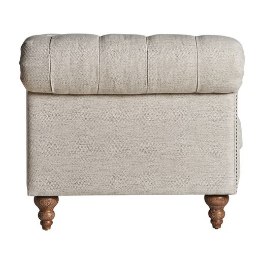 Canapé Blamont en Bois de Sapin Gris, 215 x 85 x 76 cm