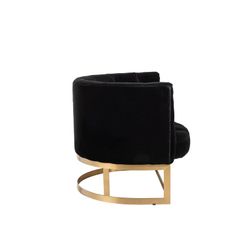 Canapé Boutons 1 oreiller Wilson 1 personne Velours Métal / Bouleau Anthracite / Or