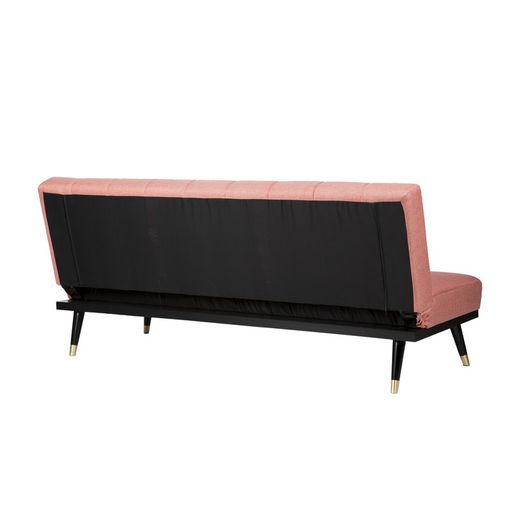 Sofa bed upholstered in rose, 180x81x80 cm