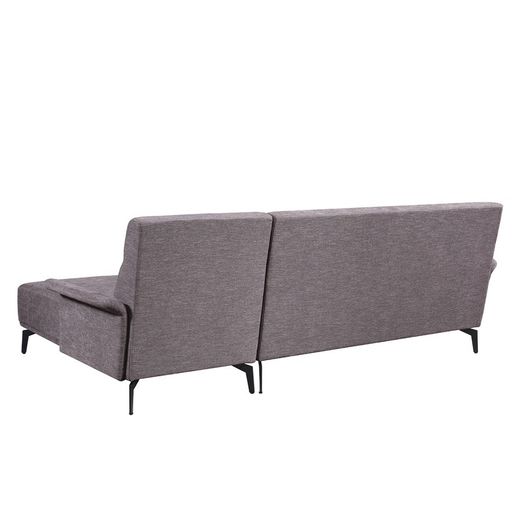 Canapé avec méridienne à droite Pärumm Molise couleur vison, 260 x (90/160) x 90 cm