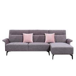 Canapé avec méridienne à droite Pärumm Molise couleur vison, 260 x (90/160) x 90 cm