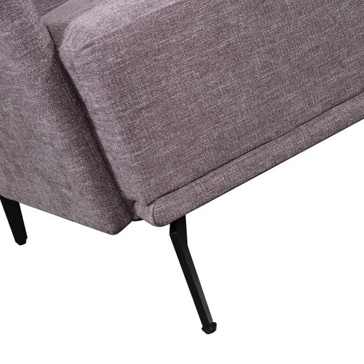 Canapé avec méridienne à droite Pärumm Molise couleur vison, 260 x (90/160) x 90 cm