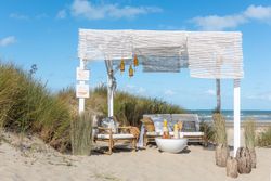 2-sits bambusoffa Natur/Vit, 150x80x71cm