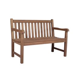 2-personers udendørs sofa i honning teaktræ, 120 x 60 x 92 cm | Danao