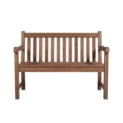 2-personers udendørs sofa i honning teaktræ, 120 x 60 x 92 cm | Danao