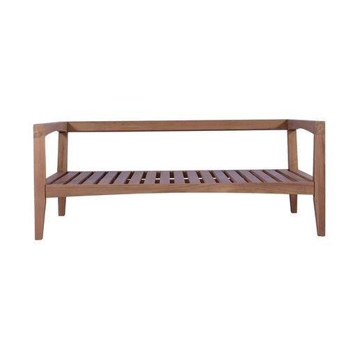 Garden sofa set in honey-colored teak | Roxas