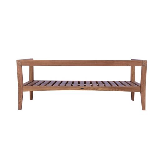 Garden sofa set in honey-colored teak | Roxas