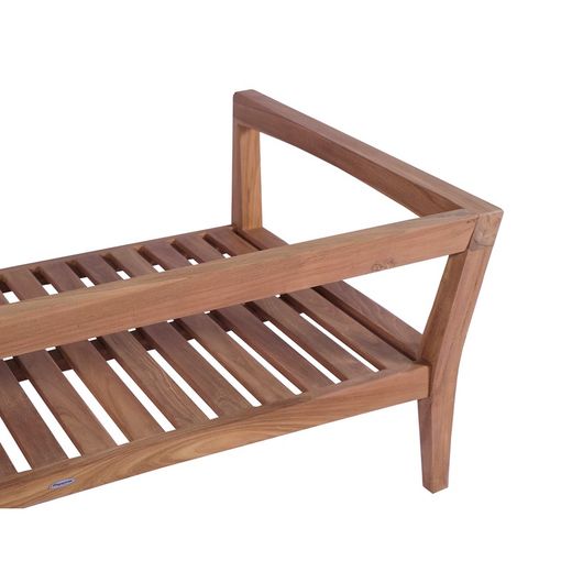 Garden sofa set in honey-colored teak | Roxas