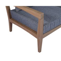 Garden sofa set in honey-colored teak | Roxas