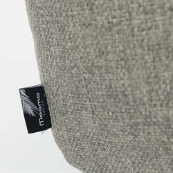 Garden sofa set made of aluminum, nautical rope, and white and gray fabric | Silai L