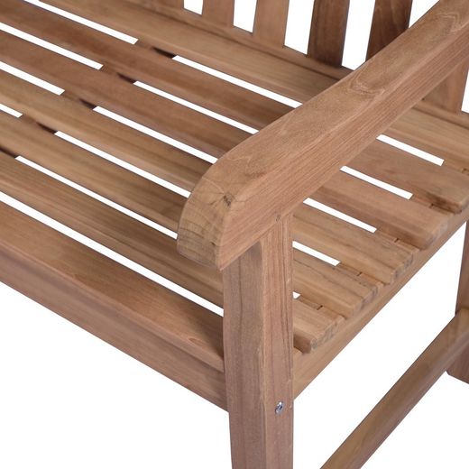 3-personers udendørs sofa i honning teaktræ, 150 x 60 x 92 cm | Danao