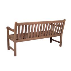 3-personers udendørs sofa i honning teaktræ, 150 x 60 x 92 cm | Danao
