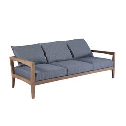 Garden sofa set in honey-colored teak | Roxas L