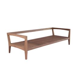 Garden sofa set in honey-colored teak | Roxas L