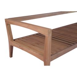 Garden sofa set in honey-colored teak | Roxas L