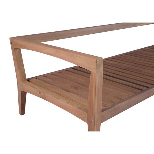 Garden sofa set in honey-colored teak | Roxas L