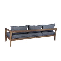 Garden sofa set in honey-colored teak | Roxas L
