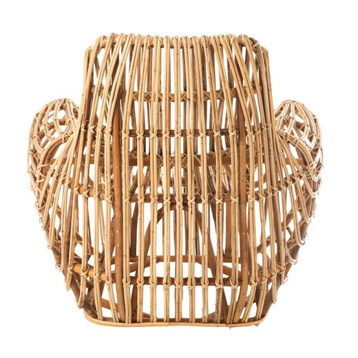 Fauteuil canné Ana, 87x99x89cm