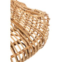 Fauteuil canné Ana, 87x99x89cm