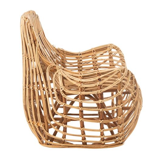 Fauteuil canné Ana, 87x99x89cm