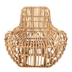 Fauteuil canné Ana, 87x99x89cm