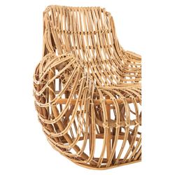 Fauteuil canné Ana, 87x99x89cm