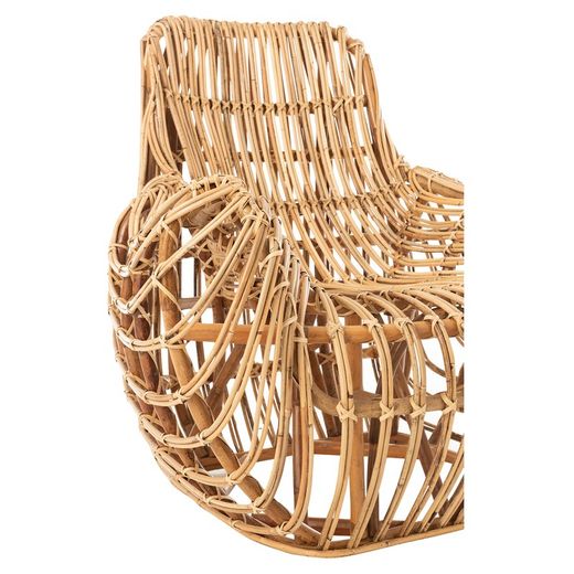 Fauteuil canné Ana, 87x99x89cm