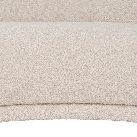 Canapé en tissu beige, 191 x 93 x 75 cm