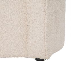 Canapé en tissu beige, 300 x 107 x 75 cm