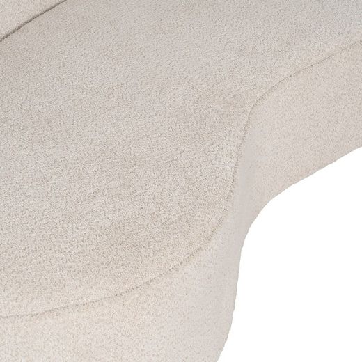 Canapé en tissu beige, 300 x 107 x 75 cm