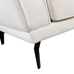 Sofá Esquinero 5 Plazas Lucania Pärumm 325x95/190x75 cm Blanco Roto con Cojines