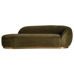 Gacé velvet sofa in green, 240 x 100 x 71 cm