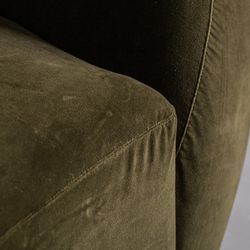 Gacé velvet sofa in green, 240 x 100 x 71 cm
