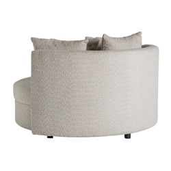 Sofá individual em tecido bouclé bege, 125 x 120 x 78 cm | Merkem