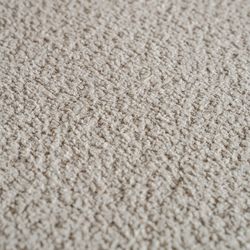 Sofá individual em tecido bouclé bege, 125 x 120 x 78 cm | Merkem