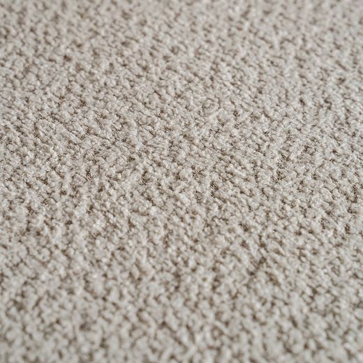 Sofá individual em tecido bouclé bege, 125 x 120 x 78 cm | Merkem