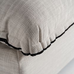 Sofá modular con brazo de tejido en blanco , 96 x 108 x 94 cm | Bief