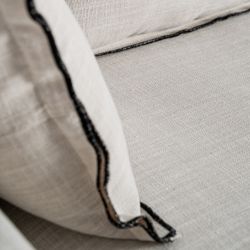 Sofá modular con brazo de tejido en blanco , 96 x 108 x 94 cm | Bief