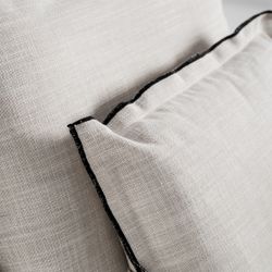 Sofá modular con brazo de tejido en blanco , 96 x 108 x 94 cm | Bief