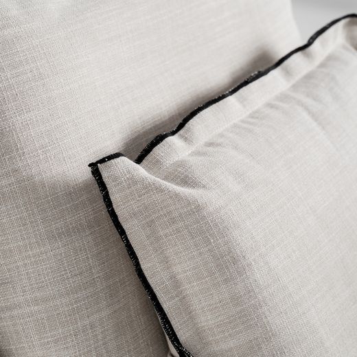 Sofá modular con brazo de tejido en blanco , 96 x 108 x 94 cm | Bief