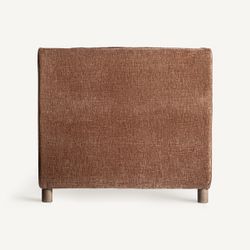 Sofá modular con brazo de tejido en marrón, 83 x 83 x 76 cm | Trevic