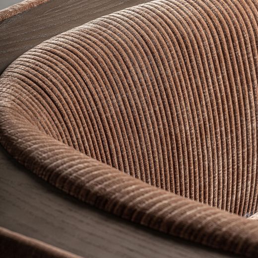 Sofá modular con brazo de tejido en marrón, 83 x 83 x 76 cm | Trevic