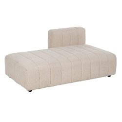 Modular sofa in beige fabric, 298 x 100 x 66 cm | Unstructured