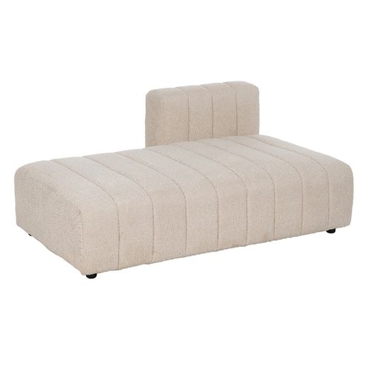 Modular sofa in beige fabric, 298 x 100 x 66 cm | Unstructured