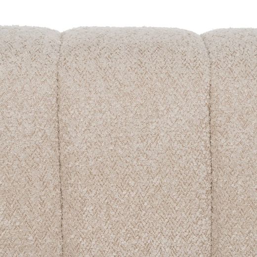 Modular sofa in beige fabric, 298 x 100 x 66 cm | Unstructured