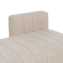 Modular sofa in beige fabric, 298 x 100 x 66 cm | Unstructured