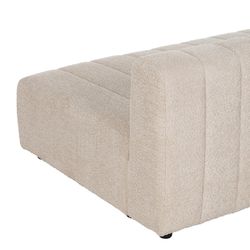Modular sofa in beige fabric, 298 x 100 x 66 cm | Unstructured