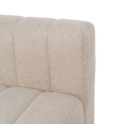 Modular sofa in beige fabric, 298 x 100 x 66 cm | Unstructured