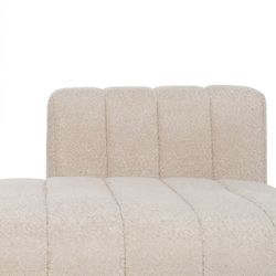Modular sofa in beige fabric, 298 x 100 x 66 cm | Unstructured