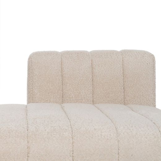Modular sofa in beige fabric, 298 x 100 x 66 cm | Unstructured